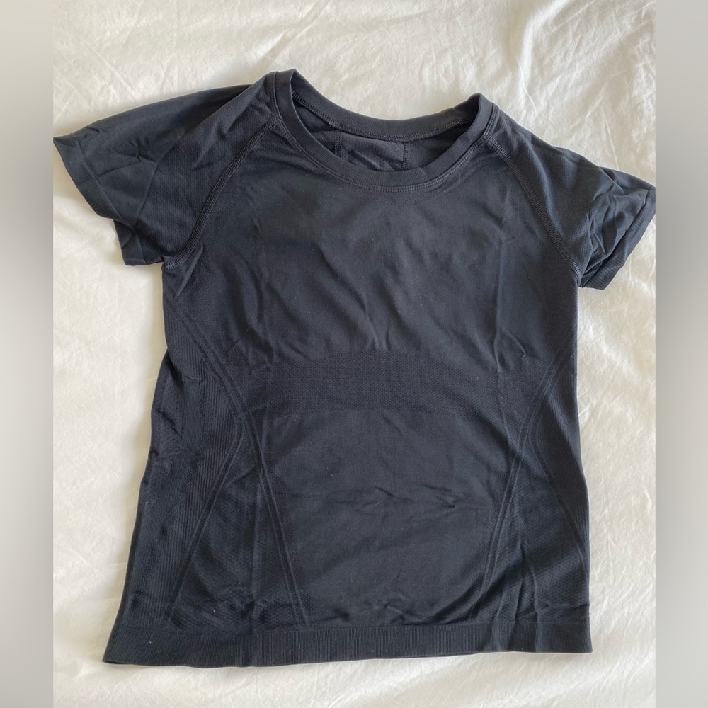 Athleta Momentum Seamless Crop Tee